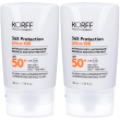 Korff 365 protection ultra 100 fluido viso ultraprotettivo spf50+ 2x40