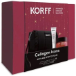 Korff collagen icons anti-age effetto filler cofanetto con crema viso 50ml + siero viso 10ml in omaggio + pochette nera in omaggio