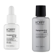 Korff siero viso depigmentante 30ml + soluzione esfoliante illuminante 100ml