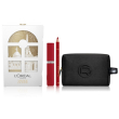 L'oreal paris le voyage enchante - set regalo natale rossetto infaillible matte resistance 420 + matita labbra color riche 200 + pochette in velluto