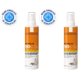 La roche-posay anthelios spray solare corpo invisibile spf50+ set da 2