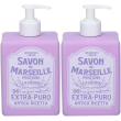 Laboratorio dei saponi sapone di marsiglia liquido alla lavanda 2x500
