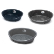 Leopet cane/gatto cesta di plastica straka66 colori misti 80x58x24h cm
