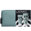 Lierac cofanetto di natale uomo 2025 gel idratante - gel viso idratante energizzante 50 ml + gel doccia multifunzione 200 ml + trousse