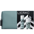Lierac homme cofanetto regalo con fluido anti eta globale 50ml + deodorante uomo 50 ml + pochette in regalo