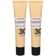 Lierac sunissime il fluido solare vellutato viso spf30 set da 2 2x40 m