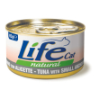 Life pet care cibo umido tonno e alicette per gatti adulti 85g