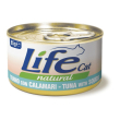 Life pet care cibo umido tonno e calamari per gatti adulti 85g