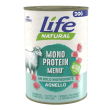 Lifepetcare life cane natural monoproteico agnello 400gr (lattina)