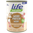 Lifepetcare life cane natural monoproteico maiale 400gr (lattina)
