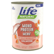 Lifepetcare life cane natural monoproteico salmone 400gr (lattina)