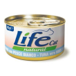 Lifepetcare life gatto natural le ricette tonno pesce bianco 150gr (lattina)