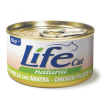 Lifepetcare life gatto natural pollo anatra 85gr (lattina)