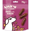 Lily's kitchen scrumptious duck & venison sausages snacks dog 70g lily's kitchen