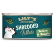Lily's kitchen shredded filetti di pollo e cozze - alimento completo per gatti adulti 70 gr