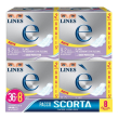 Lines e giorno assorbente con ali pacco scorta 44 pz assorbenti