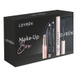 Lovren beauty box make-up 1 mascara m3 + 1 matita occhi p2 + 1 matita ombretto omp1 + 1 lipstick balm color boost nude lb1