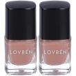 Lovren nail care smalto unghie rosa beige 2x5 ml