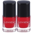 Lovren nail care smalto unghie rosa ciliegia 2x5 ml