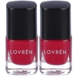 Lovren nail care smalto unghie rosa magenta 2x5 ml