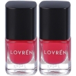Lovren nail care smalto unghie rosa vivace 2x5 ml