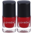Lovren nail care smalto unghie ross intenso 2x5 ml