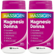 Massigen magnesio donna 2x150 g polvere per soluzione orale