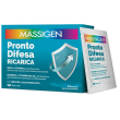 Massigen pronto difesa ricarica integratore per il supporto immunitario e la stanchezza 14 bustine