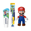 Mentadent bundle super mario junior 6-13 anni spazzolino extra soft + dentrifricio 75ml + peluche super mario