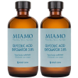 Miamo glycolic acid acido esfoliante viso - corpo set da 2 2x120 ml cu