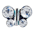 Farfalla 6mm cristallo