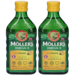 Moller's omega 3 olio di fegato merluzzo set da 2 2x250 ml