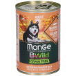 Monge bwild grain free dog adult salmone con zucca e zucchine 400g 5x4