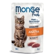 Monge fresh cat sterilised anatra 85 g mangime
