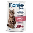 Monge fresh cat sterilised manzo 85 g mangime
