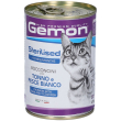 Monge gemon bocconcini con tonno e pesce bianco per gatti adulti set d