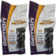 Monge gemon pollo riso cani adulti taglia grande set da 2 2x15000 g ma