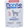 Monge monoprotein pate manzo gatti sterilizzati 10x85 g