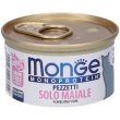 Monge monoprotein pezzetti solo maiale gatti adulti set da 10 10x80 g