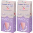 Mooncup coppetta mestruale soft rosa taglia a 2x1 st
