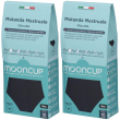 Mooncup mutanda mestruale vita alta colore nero taglia m 1 st