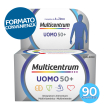 Multicentrum uomo 50+ integratore alimentare multivitaminico completo, per uomini oltre 50 anni, formato convenienza* 90 compresse