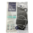 Musk mascherina ffp2 black 1 pezzi