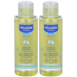 Mustela® olio idratante per il massaggio set da 2 2x100 ml