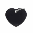My family medaglietta cuore (l) alluminio nero (ref. mfb36)