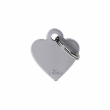 My family medaglietta cuore (s) alluminio grigio (ref. mfb72)