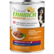 Natural trainer cane sensitive no gluten medium & maxi adult con maiale e cereali 400g trainer natural