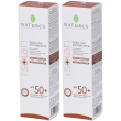 Nature's i solari siero viso antimacchia spf50+ 2x50 ml