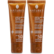 Nature's isolari crema-gel viso solare antirughe spf50 set da 2 2x50