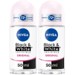 Nivea black & white invisible original roll-on 50 ml, deodorante roll